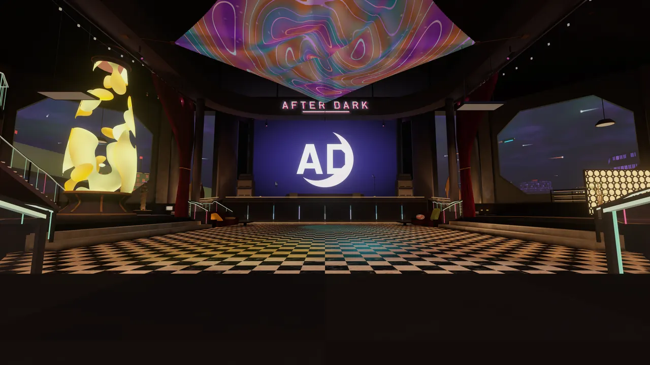 The dance floor, from the floor